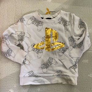 Boys H&M PlayStation sequin sweatshirt
